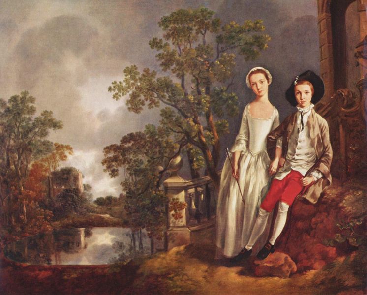 Portrat des Heneage Lloyd und seiner Schwester